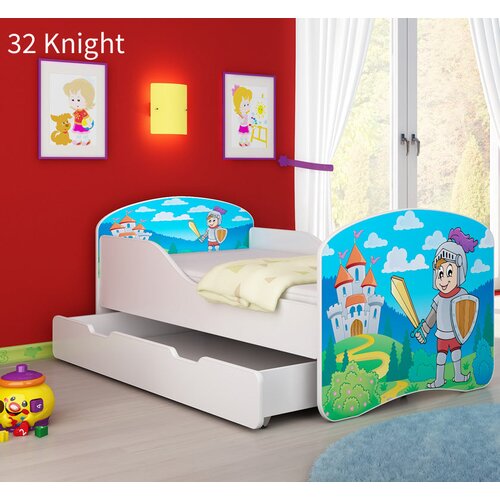  Otro&scaron;ka postelja ACMA z motivom + predalom 140x70 cm 32 Knight Cene