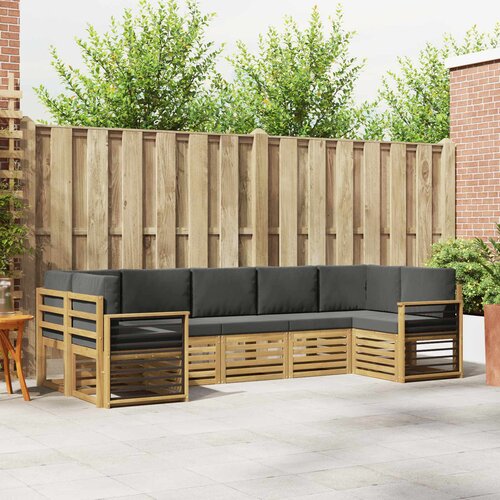  Sekcijska garnitura 7 pcs Bijela i antracit 304 x 128,5 x 73 cm Cene