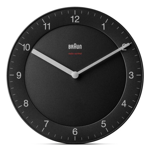 Braun BC 06 B-DCF radio wall clock black Slike