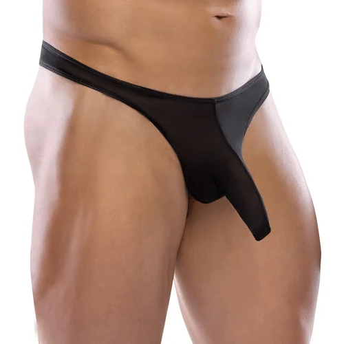 Svenjoyment Transparent Net Pouch with Penis Sleeve 2100371 Black S/M