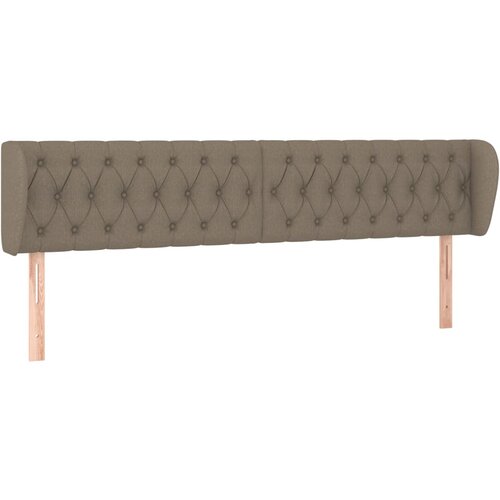 Maison Chic posteljno vzglavje - vzglavna omarica - nočna omarica z u&amp;scaron;esi taupe 183x23x78/88 cm blago, (21712660) Slike