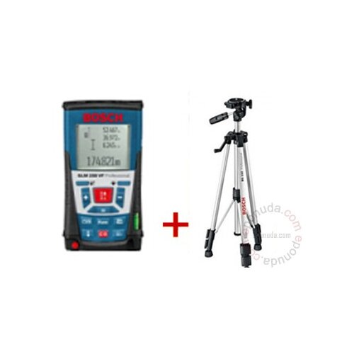 Bosch laserski daljinomer GLM 250VF Professional + GRATIS BS 150 stativ Slike
