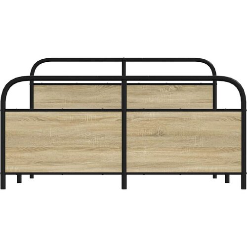 VidaXL Metalni okvir kreveta bez madraca boja hrasta sonome 160x200 cm Slike
