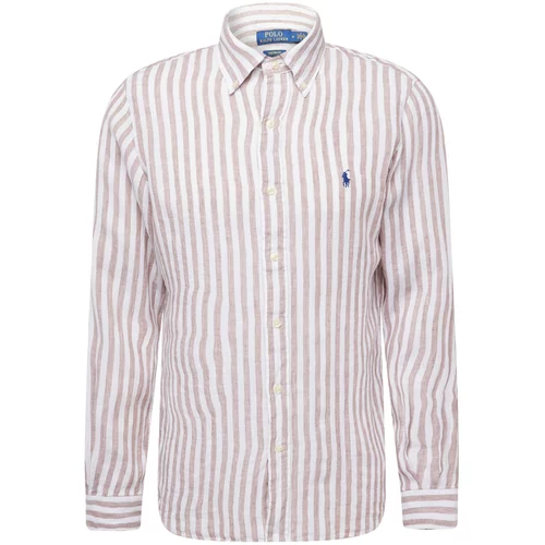 Polo Ralph Lauren Košulja smeđa / bijela