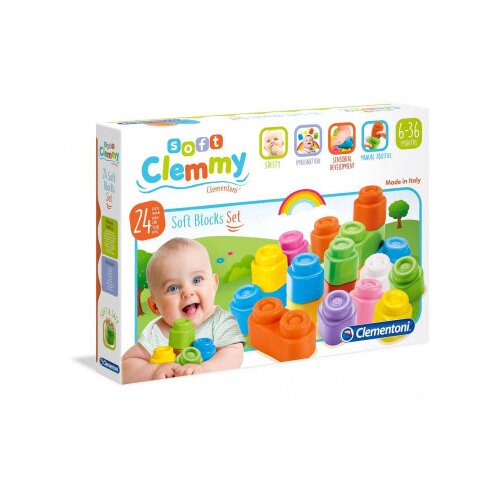 Clementoni &amp;ndash; mehke kocke, 24 kosov Slike
