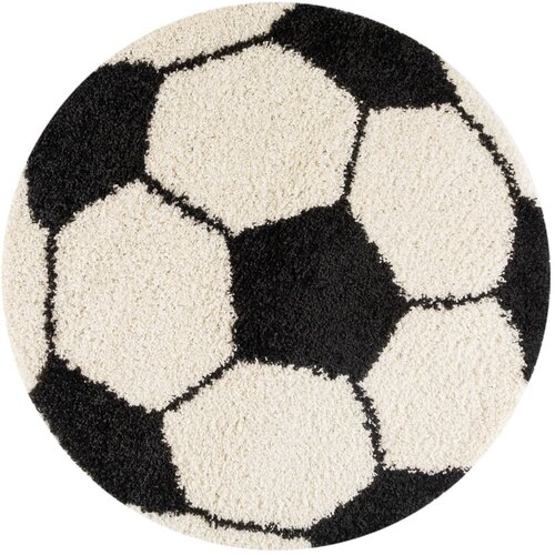 Ayyildiz Carpets Črna/kremno bela otroška preproga ø 100 cm Fun – Cene