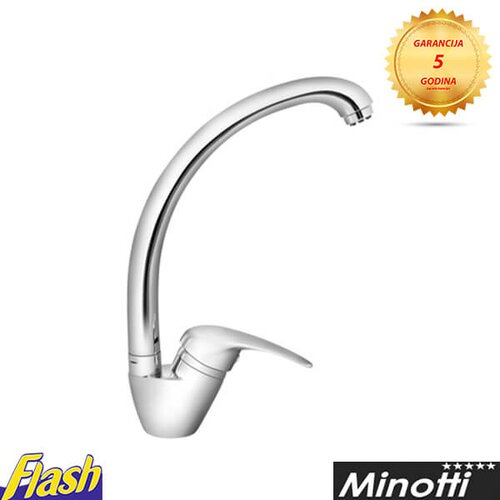 Minotti jednoručna slavina za sudoperu (3 cevi) labud - standard - 8887 Slike