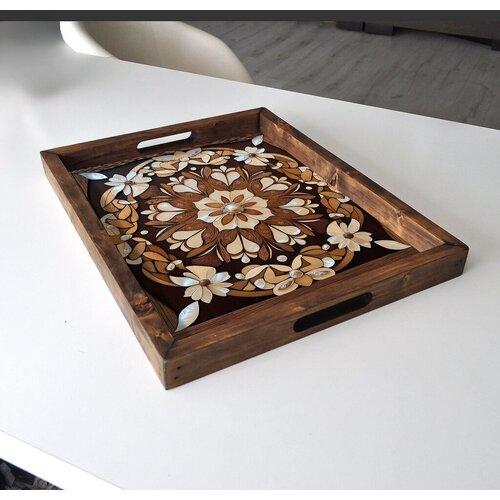 Aberto Design Poslužavnik REF045 48 x 38 x 4 cm, Šareni Cene