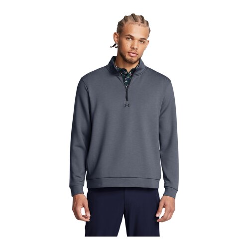 Under Armour UA Shirt Drive Midlayer Pullover LS, Downpour Grey/Gravel - L, (21582093) Cene