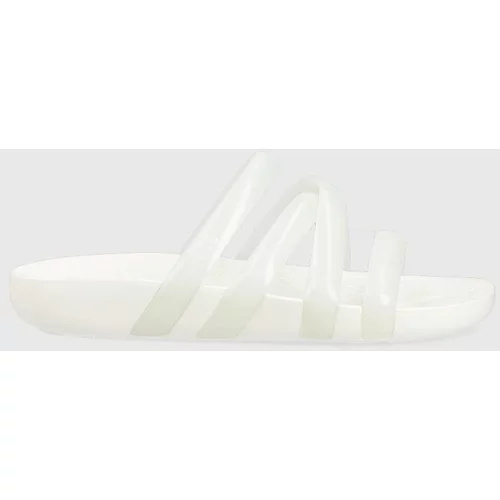 Crocs Natikači Splash Glossy Strappy Sandal ženski, bela barva, 208537