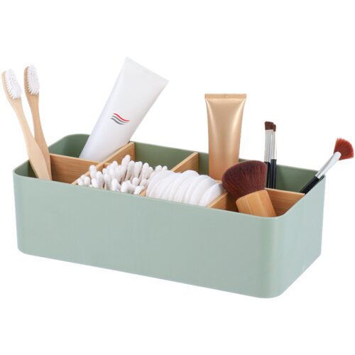 Tendance organizator pravokutni 8 pregrada, Plast/bambus zelena Slike