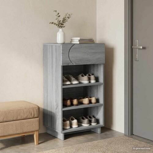  Ormar za cipele 48 x 38 x 87,5 cm Konstruirano drvo Siva Sonoma Cijene