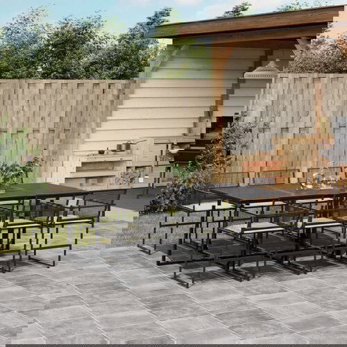  The Living Store Vrtna jedilna garnitura 9-delna z blazinami črn poli ratan - Vrtna Jedilna Garnitura, (21480728) Cene