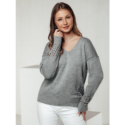 DStreet Sweter damski SOFTARE jasnoszary Cene