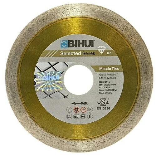Bihui Dijamantna rezna ploča B-mosaic (Promjer: 115 mm, Provrt: 22,23 mm)