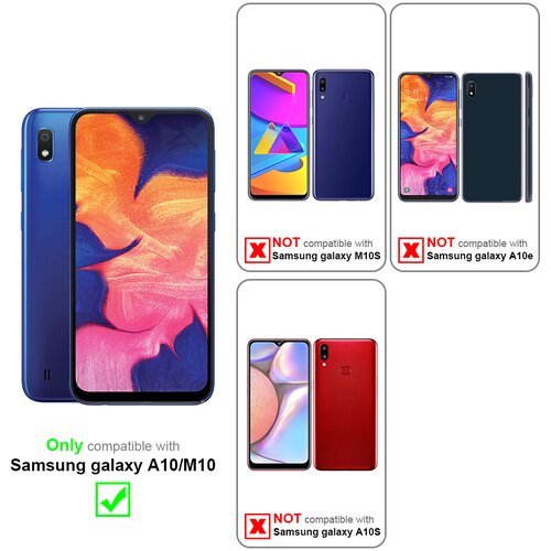  3x Celozaslonska za&amp;scaron;čitna folija, združljiva z Samsung Galaxy A10 / M10 - Za&amp;scaron;čitna folija v transparentno s čarno - 3-pack Kaljeno steklo za za&amp;scaron;čito zaslona s trdoto 9H in 3D dotiko, (20553265) Slike