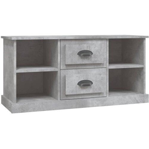 Maison Chic TV omarica - TV stojalo - Televizijska omarica betonsko siva 99,5x35,5x48 cm inženirski les, (21700762) Slike