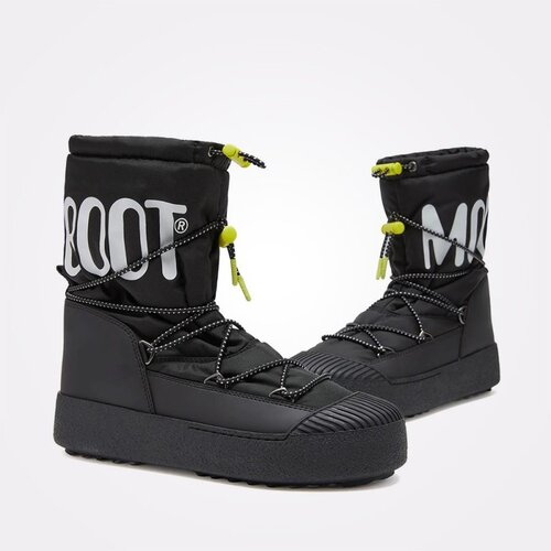 Moon Boot mu&amp;Scaron;ke Čizme mtrack polar black nylon boots Slike