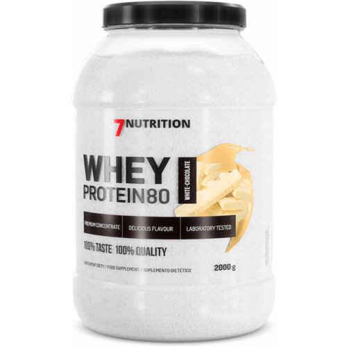 7NUTRITION whey protein 80 – visokokvalitetni protein surutke - bela čokolada 2kg Cene