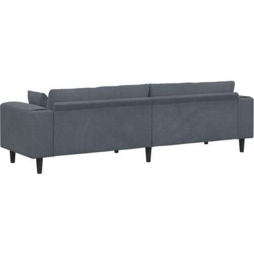 VidaXL Bar&amp;scaron;unasta sofa s jastukom s jastukom Tamno siva 208 cm Bar&amp;scaron;un Slike