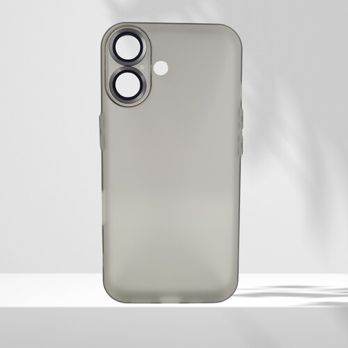  futrola matte silikon sa zastitom za kameru za iphone 16 (6.1) siva Cene