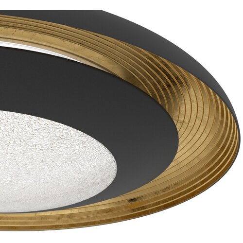 Eglo canicosa 2 plafonjera, led, 24,5w, 3000lm, prom 495, dimabilna, crno/zlatna Slike