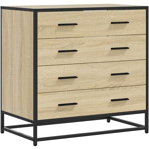 VidaXL Omarica s predali sonoma hrast 70x41x70 cm konstruiran les Slike