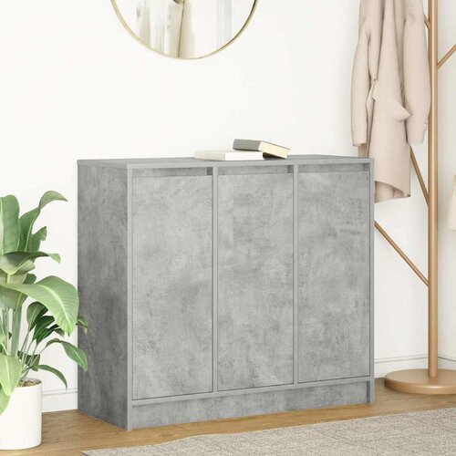 vidaXL Komoda betonsko siva 85x34x76 cm inženirski les Cene