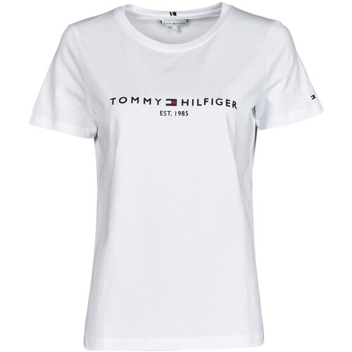 Tommy Hilfiger Majice s kratkimi rokavi HERITAGE HILFIGER CNK RG TEE Bela Cene