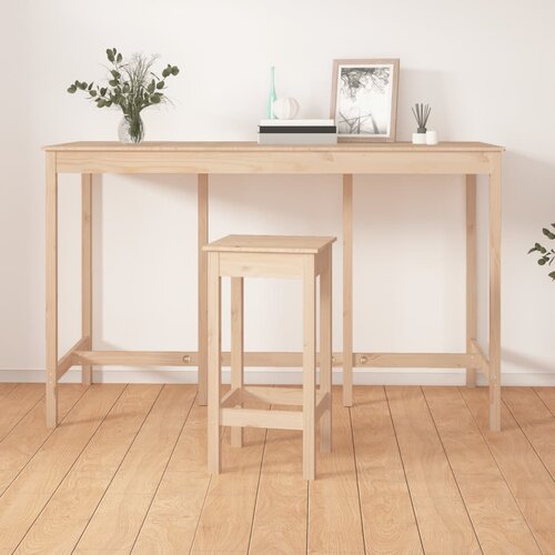 vidaXL barska miza 180x80x110 cm trdna borovina Cene