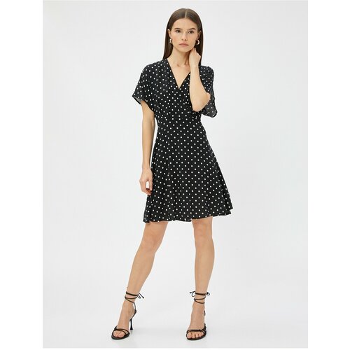 Koton Mini Dress Polka Dot Wrapped Short Sleeve Slike