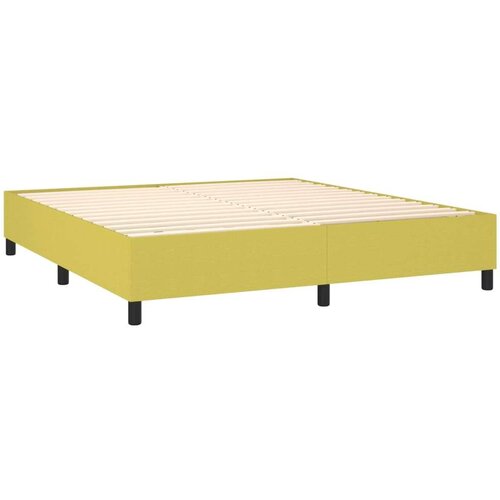  Okvir za krevet bez madraca zeleni 160x200 cm od tkanine Slike