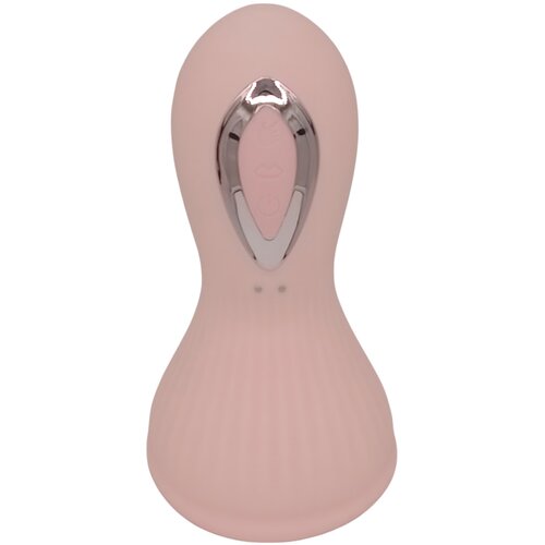 Lonely - punjivi, vodootporni vibrator za grudi s usisnim lizanjem (ružičasti) Slike