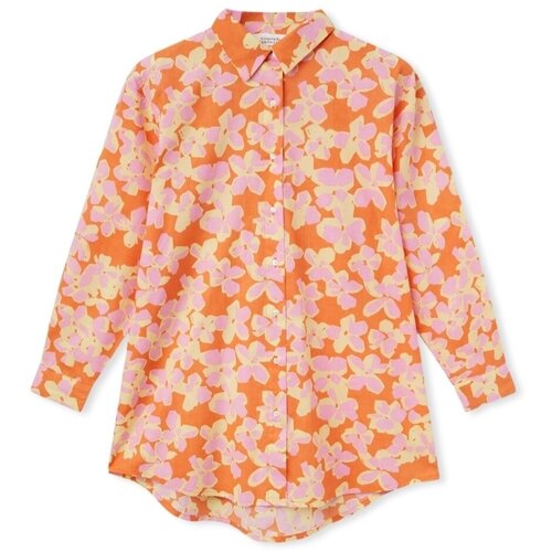 Compania Fantastica Topi &amp;amp; Bluze COMPA&amp;Ntilde;IA FANT&amp;Aacute;STICA Shirt 43901 - Flowers Oranžna Slike