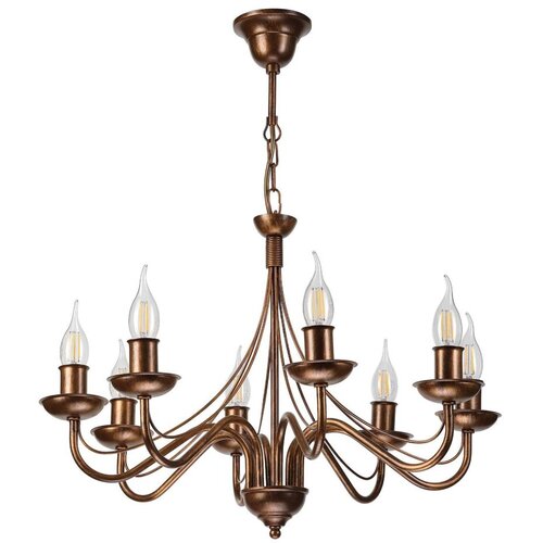  Luster na lancu ANTON 8xE14/60W/230V bronzan Cene