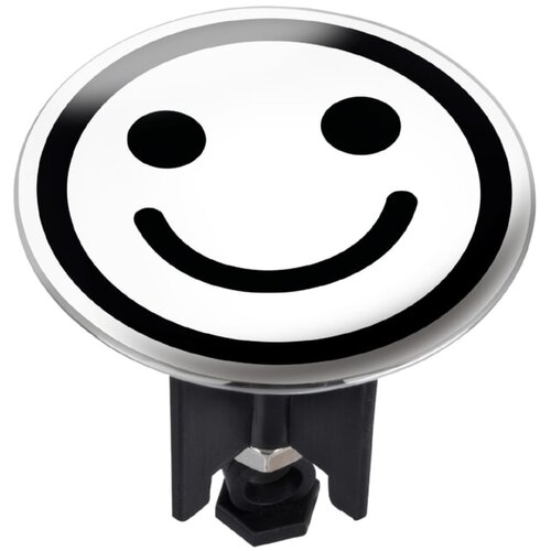 Wenko čep za odvodni ventil za umivaonik pluggy xl smile (lacher white, promjer: 6,2 cm) Slike
