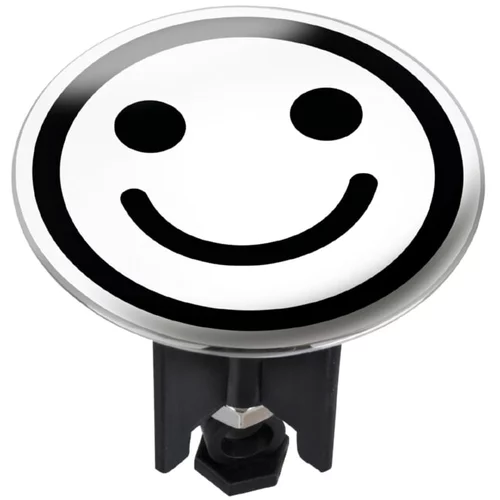 Wenko čep za odvodni ventil za umivaonik pluggy xl smile (lacher white, promjer: 6,2 cm)