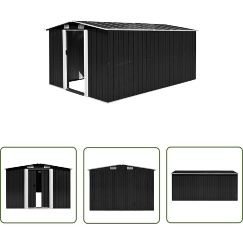  The Living Store Vrtna lopa 257x392x181 cm kovinska antracit - Vrtna Lopa, (21745157) Cene