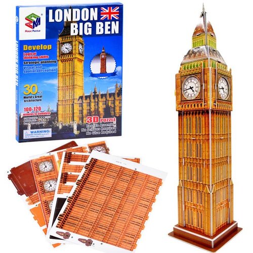  3D slagalica od 30 dijelova Londonski Big Ben ZA3802 Slike