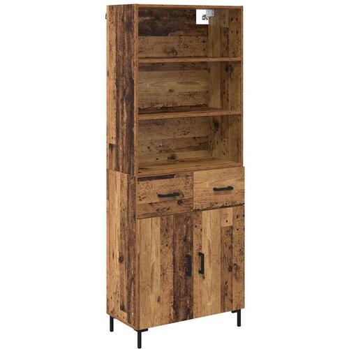 vidaXL Visok predalnik Star les 69,5 x 34 x 180 cm Konstruiran les, (5000108073) Cene