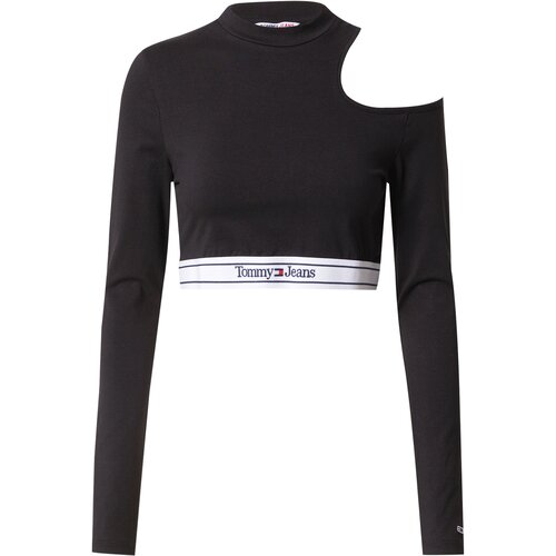 Tommy Jeans Majica temno modra / živo rdeča / črna / bela Slike