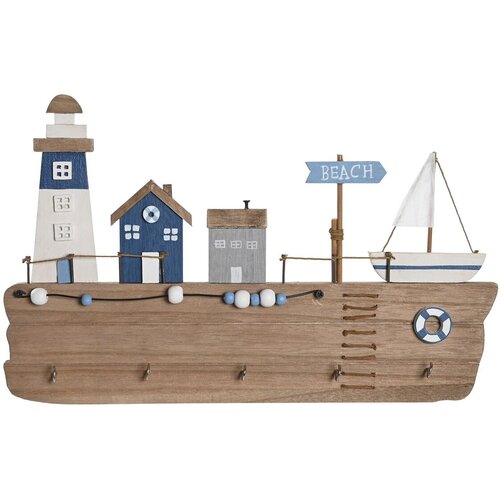 Zidna vje&scaron;alica DKD Home Decor Drvo MDF (34,5 x 1,5 x 21,5 cm) Cijene