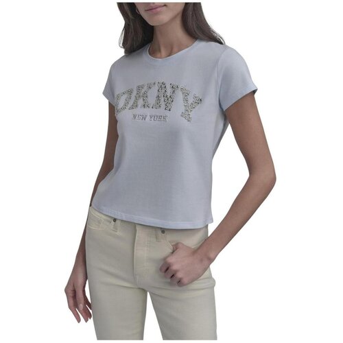 Dkny Majice s kratkimi rokavi - Modra Slike