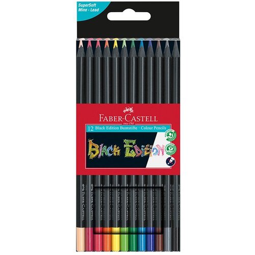 Faber-Castell Barvice Black Edition - 12 barv Slike