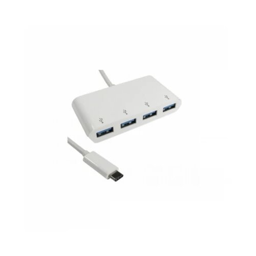 E-green usb hub USB3.1 tip c - 4 port USB3 with usb-c power Cene