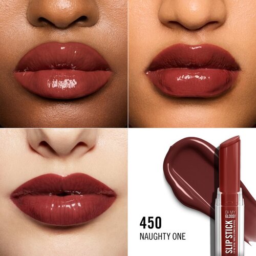 Rimmel London Stay Glossy &amp;scaron;minka z ble&amp;scaron;čečim fini&amp;scaron;em za ustnice odtenek NAUGHTY ONE 3.4 g Slike