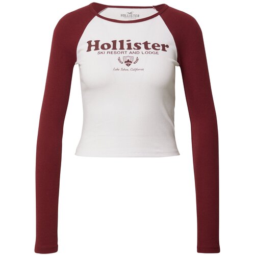 Hollister Majica bordo / bela Slike