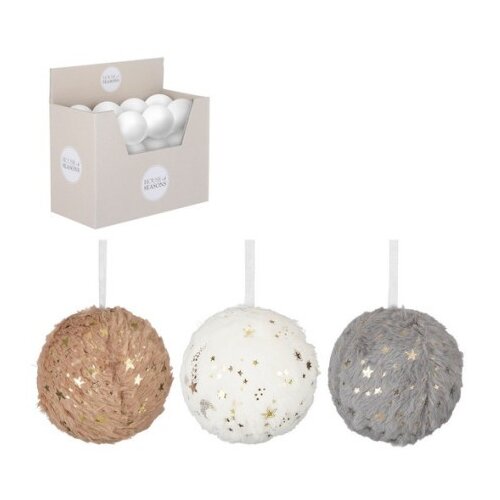 Dekordom novogodišnja dekoracija - hanging bauble glass 10cm 1143379 - mix - edl ( 041401 ) Cene