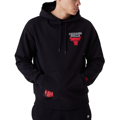 New Era Chicago Bulls Half Logo Oversized pulover sa kapuljačom Slike