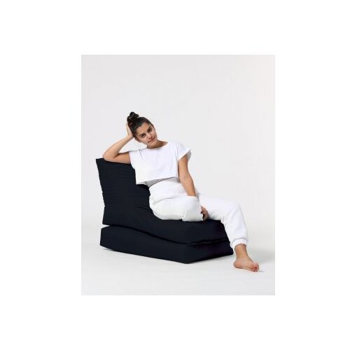 Atelier Del Sofa Vreća za sjedenje, Siesta Sofa Bed Pouf - Black Cijene